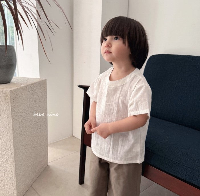 Bebe Nine- Henley Neck Tee