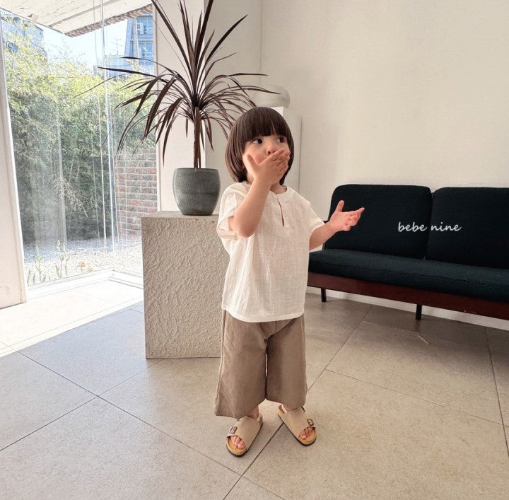 Bebe Nine- Henley Neck Tee